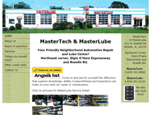 Tablet Screenshot of mastertechgarage.com